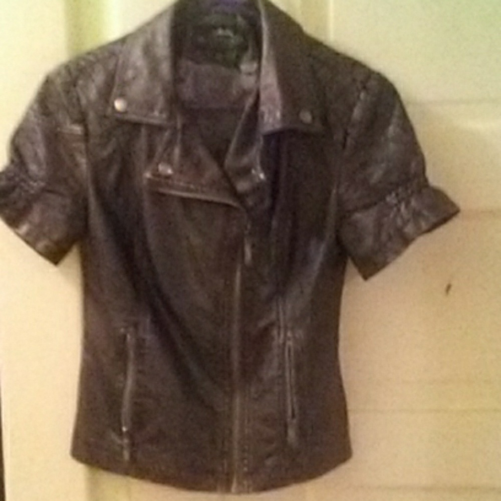 Very cute vegan leather jacket